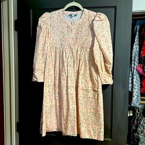 Hunter Bell pink floral mini tunic dress size medium